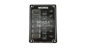 MORS 6’LI İZOLELİ VE IŞIKLI SWİTCH PANEL (DİKEY)